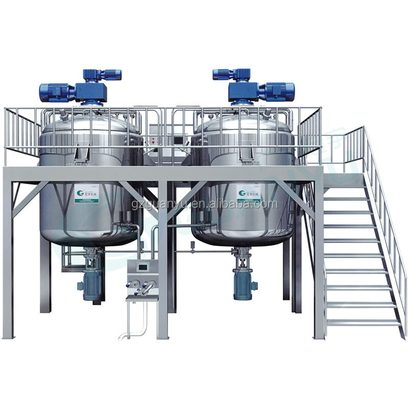 Electric Heating Mixing Tank Industrial Chemical Mixer machine Liquid detergent mixer Company - GUANYU manufacturer