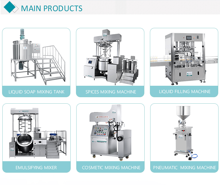 vacuum emulsifying mixer machine