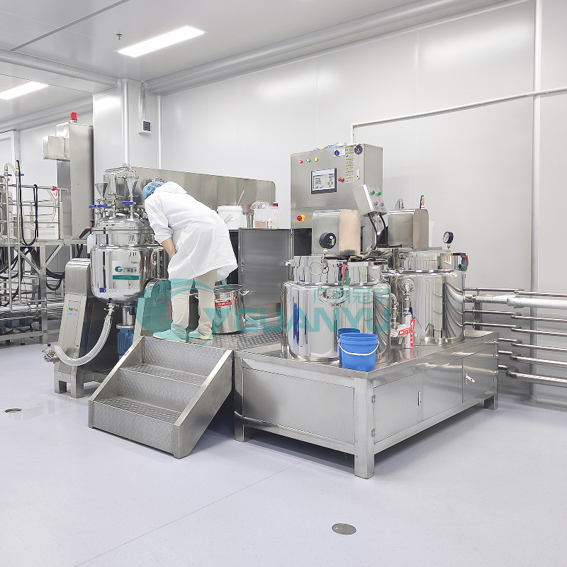 Hot Sale High Quality Paste Cream Liquid Soap Vacuum Homogeneous Emulsifier Mixing Chemical Making Machine  in  Guangzhou