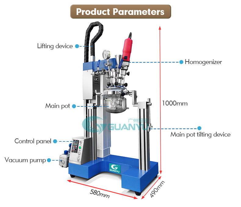 vacuum mixer homogenizer
