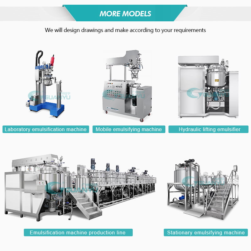 Quality Vacuum Emulsifying Machine cream homogenizer mixer cosmetics manufacturing equipment Manufacturer | GUANYU  in  Guangzhou