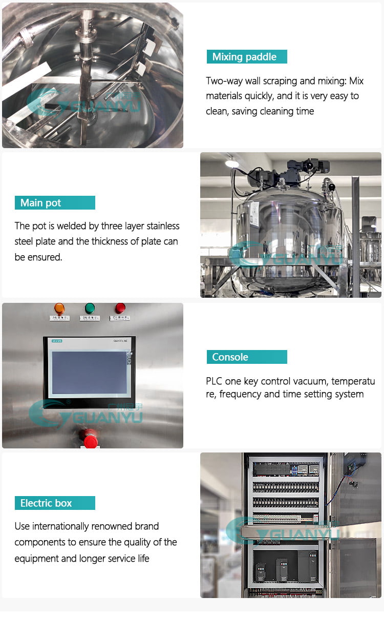 vacuum homogenizer cream mixer