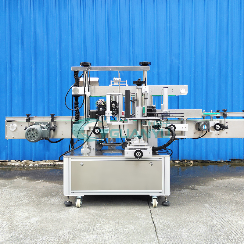 Automatic Double-faced Round and Flat Product Pasting Plastic Bottle Sticker Labeling Machine price