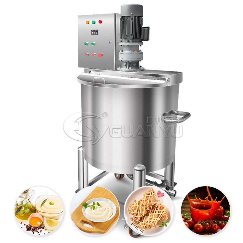 Quality Milk cheese jacketed heating production machine Stirring homogenize detergent mixer Manufacturer | GUANYU