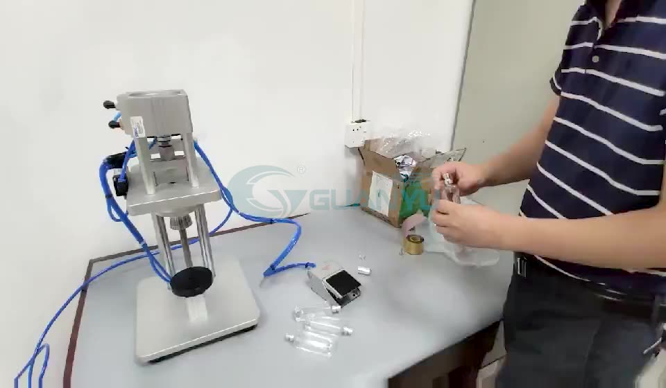 Quality Semi-automatic Small Bottle Perfume Capping Machine Manufacturer | GUANYU
