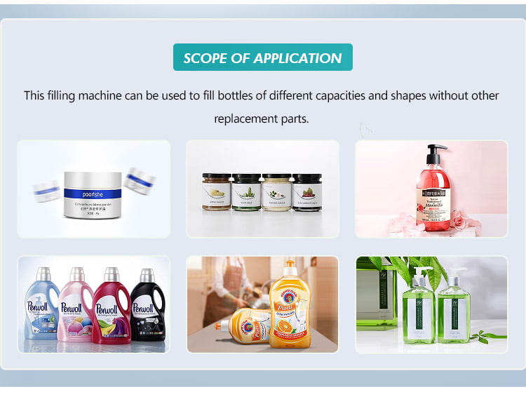 filling machine for shampoo