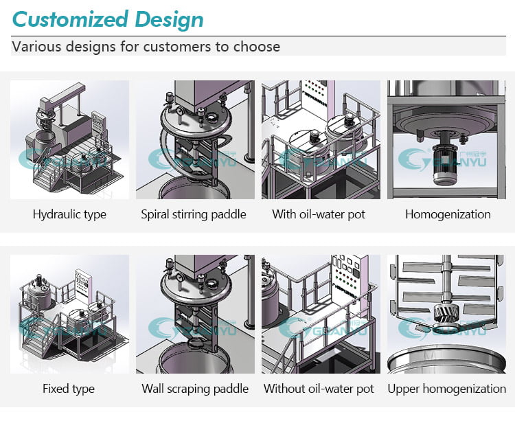 vacuum homogenizer cream mixer