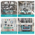 500L Industrial stainless steel vacuum emulsifying mixer pharmaceutical cream mixing machine GUANYU factory