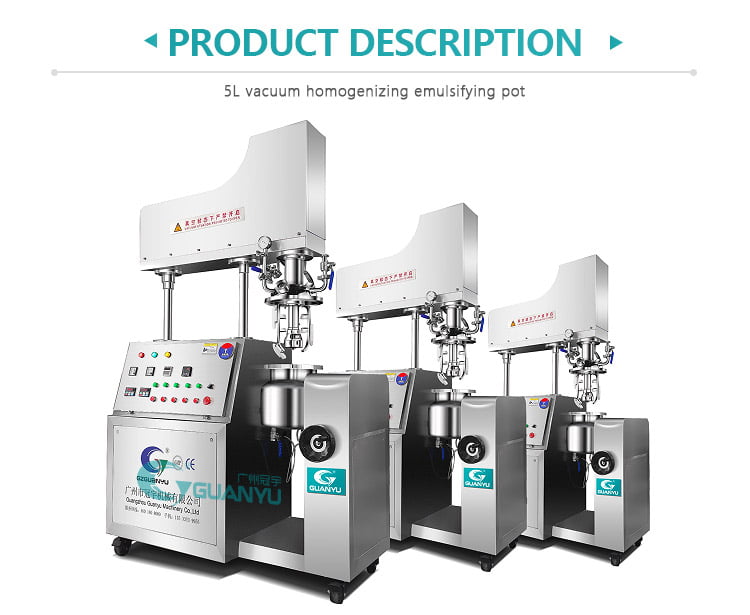 homogenizer mixer for cosmetics