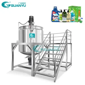 Réservoir mélangeur en acier inoxydable, ligne d'équipement de production de dentifrice et de détergent, Machine de fabrication de savon liquide et de shampoing
