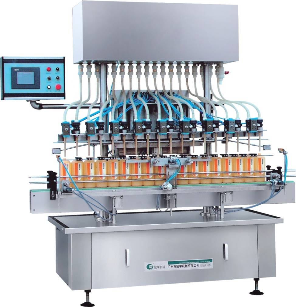 Best Automatic Cream Lotion Filling Machine Double-row straighe line Filling Machine Company - GUANYU