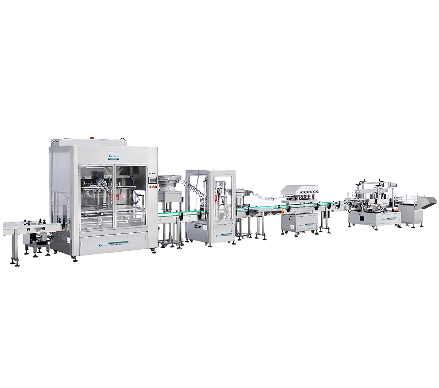Automatic Filling, Capping And Labeling Production Line