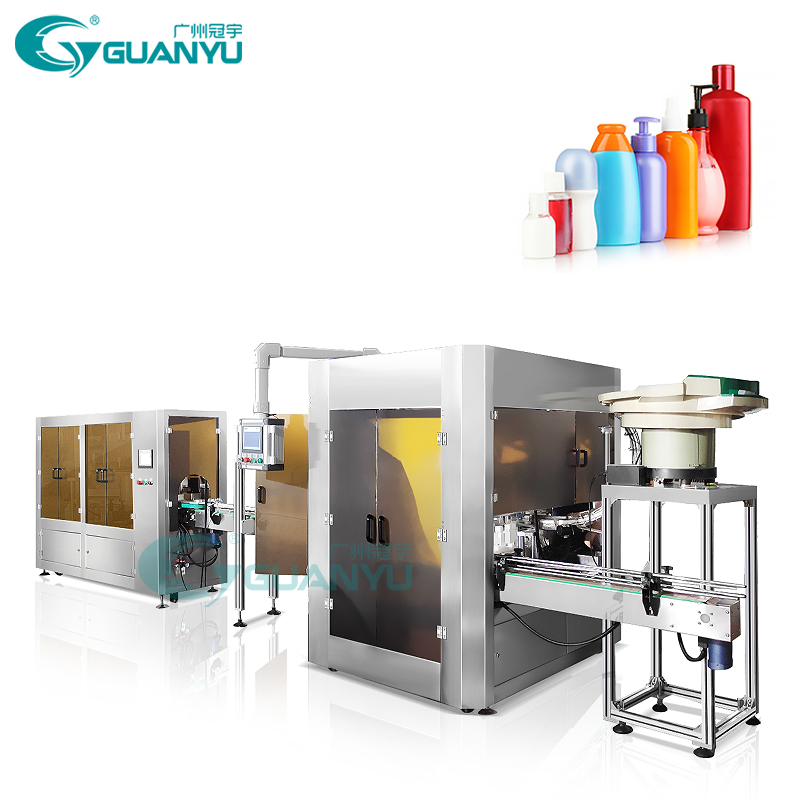 Full-Automatic Bottle Filling and Capping Production Line Sanitizer Liquid Soap Hand Washing Bottle Filling Capping Mach