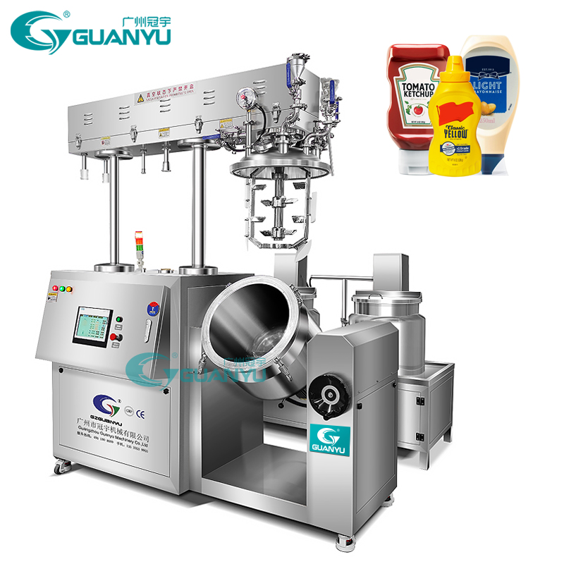cosmetic cream vacuum emulsifier mixing machine paste sauce vacuum homogenizer mixer tank syrup medicine making machine