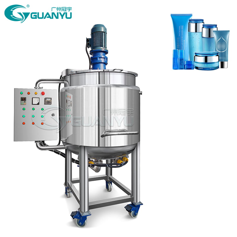 Cosmetic Emulsion Vacuum Mixer Homogenizer Tank Top Quality Heating Mixer Machine Manufacturer | GUANYU