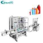 Automatic 12 Nozzles Liquid Detergent Filling Capping Machine Packing Equipment Filling Line