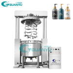 GUANYU Two Cylinder Lifting Vacuum Homogenizing Emulsifier Shampoo Mixing Machine Cosmetic Cream Mixing Machine