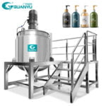 500L Open Lid Mixing Tank Shampoo Jacket Agitator Mixing Machine Supplier