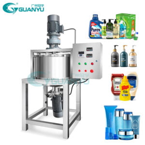 Customized 50L Liquid Soap Shower Gel Detergent Food Cosmetic Mixer with Agitator Homogenizer Mixing Machine | غوانيو