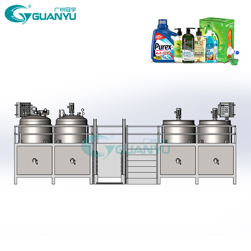 Combine steam electric heating cooling homogenizer mixer tank chemical industry cream gel manufacturing equipment