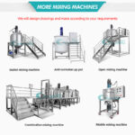Combine steam electric heating cooling homogenizer mixer tank chemical industry cream gel manufacturing equipment price