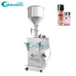 Semi Automatic Shampoo Filler Pneumatic Ball Valve Vertical Washing Liquid Filling Machine Manufacturer | GUANYU