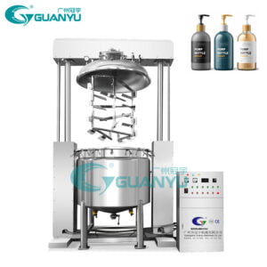 China Guanyu Fixed Type Vacuum Mixer Homogenizer Cosmetic Machine Stainless Steel Chocolate Mixing Tank Jam Mixing Tank