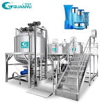 Industrial Lifting Vacuum Homogenizing Emulsifier Cream Lotion Ointment Emulsifying Mixer Machine Manufacturer | GUANYU