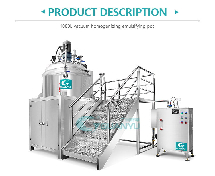 vacuum mixer Jelly Production Ointment Manufacturing Plant Cosmetic Making Machine Stirring Mixing Tank