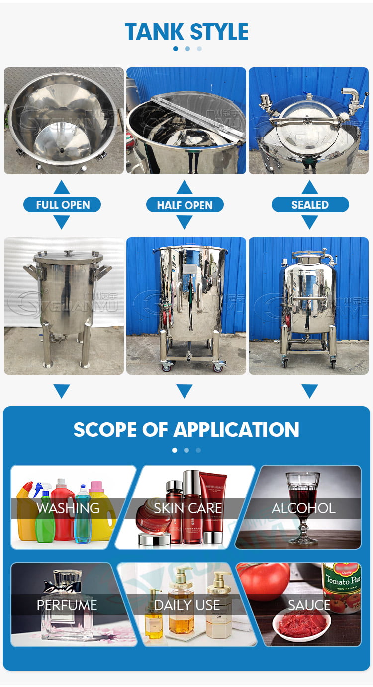 homogenizing emulsifying tank