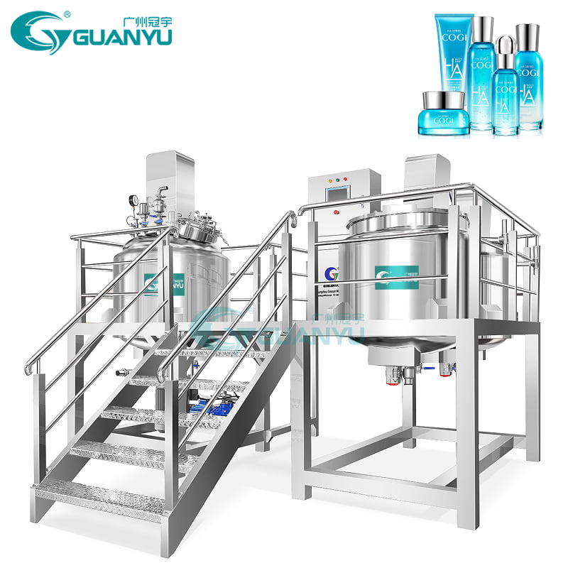 UL certificate Fixed type Emulsifying Vacuum  Mixer skin face body emulsion ointment making machine