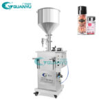 Pneumatic Honey Paste Cream Ointment Lotion Semi Automatic Paste Liquid Filling Machine Manufacturer | GUANYU
