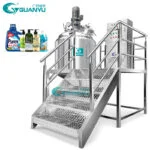 High Shear Lotion Vacuum Ointment Making Liquid Fragrance Pharmaceutical Mixer Homogenizing Mixing Machine