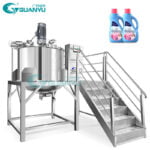 Dishwashing detergent mixing tank liquid soap shampoo stainless steel stirring vessel mixer blender