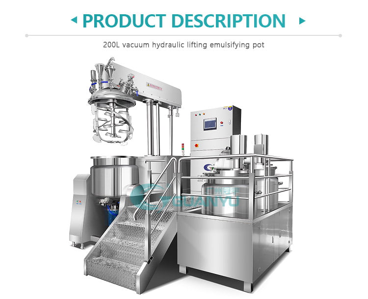 ointment vacuum emulsifier mixer Cosmetic Lotion Cream homogenizing emulsifying mixer machine | GUANYU
