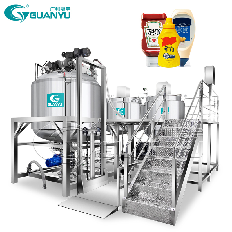 Vacuum Emulsifying Mixer Machine or Emulsifier Homogenizer Mixer | GUANYU