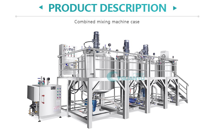 homogeniser mixer Ointment Making Equipment Cosmetic Cream Production Line Vacuum Emulsifier Mixer Homogenizer Mixing Machine | GUANYU