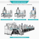 Cream Making Machine Gel  Mixer Blending Tank Cosmetic Mixer Vacuum Homogenizer Emulsifier Manufacturer | GUANYU company