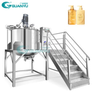 Reactor Mixing Tank with Agitator Mixer Hand Wash Shower Gel Making Equipment Manufacturer | GUANYU