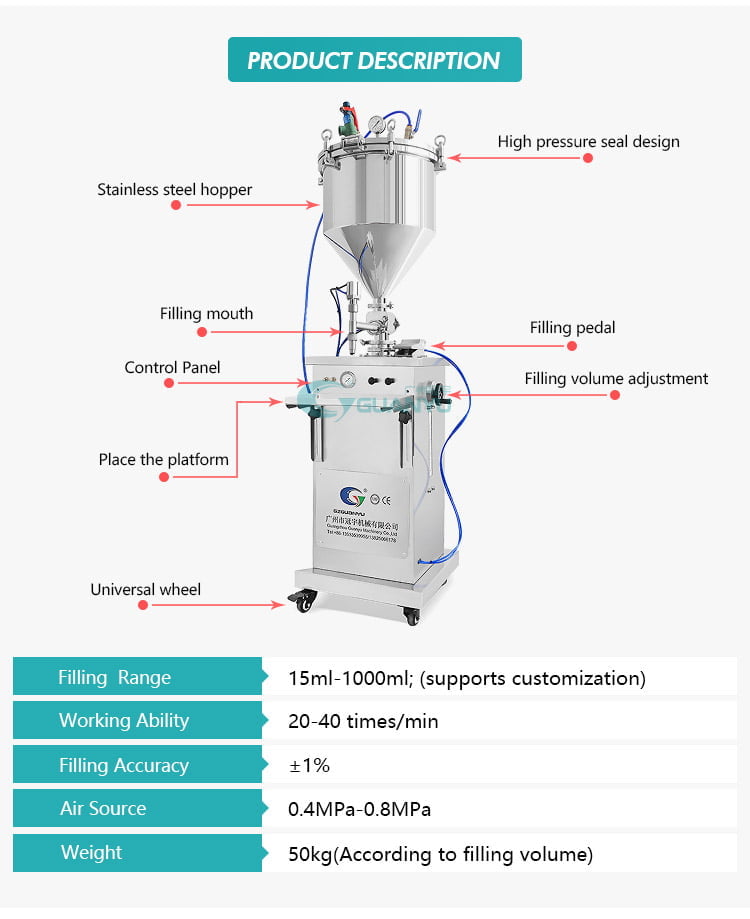 sauce packet filling machine