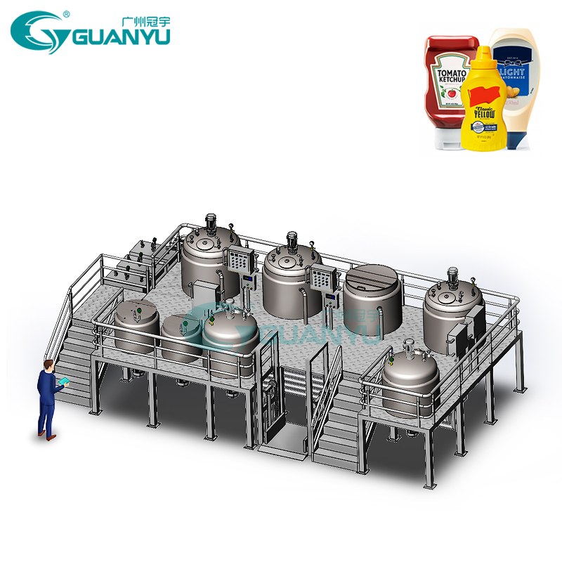 Customized industry cosmetic paste liquid soap production line homogenizer mixer tank PLC control stirring reactor manufacturer