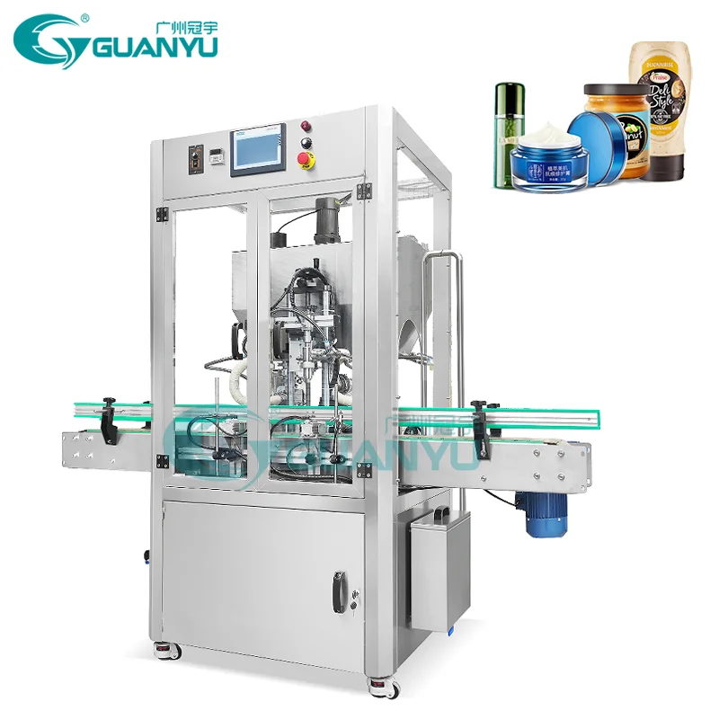 Heating Filing Machine With mixing High Speed Honey Filling Capping Production Line Ketchup Filler Manufacturer | GUANYU price