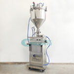 Heating  Stirring vertical semi-automatic filling machine honey high viscosity filling machinery Manufacturer | GUANYU factory