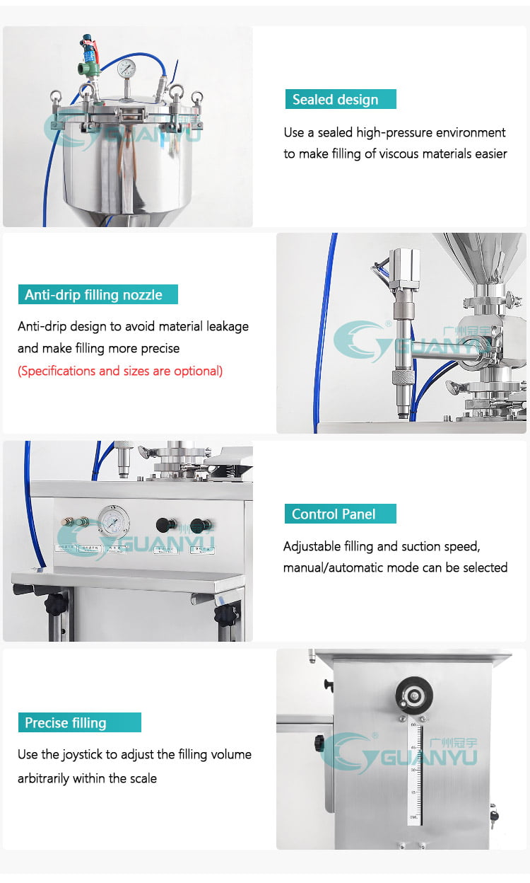 mixing and filling body cream machine