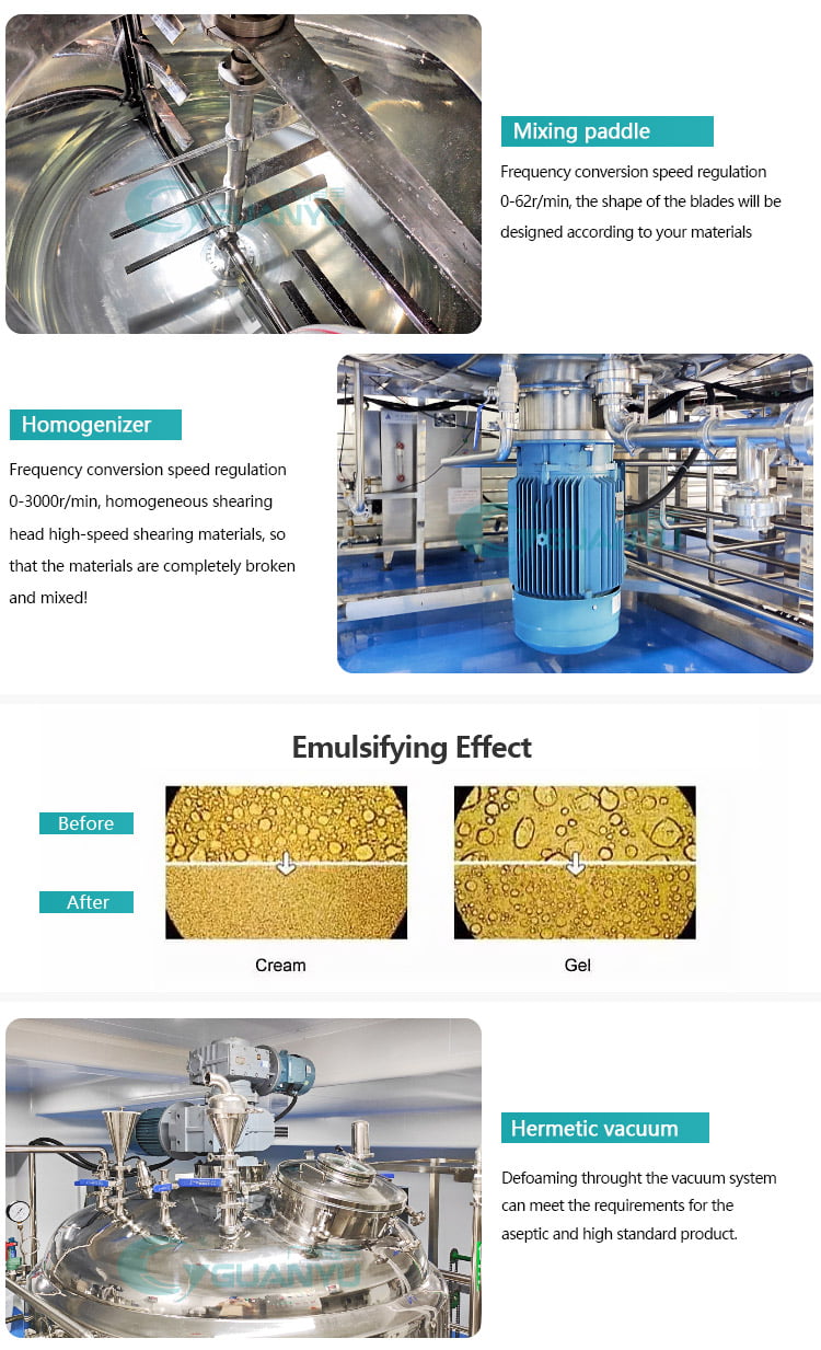 Vacuum Emulsifying Mixer For Mayonnaise