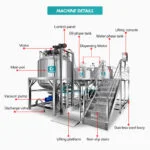 Industrial Lifting Vacuum Homogenizing Emulsifier Cream Lotion Ointment Emulsifying Mixer Machine Manufacturer | GUANYU company