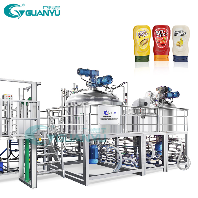 Body Lotion Emulsifying Emulsifier Making Machine Cosmetic Shampoo Cream Vacuum Homogenizer Machine | GUANYU factory
