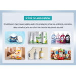 Chemical cosmetic gel 50L vacuum emulsifying mixer machine lotion making machine cream production equipment price