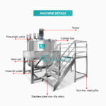 Stainless Steel Shampoo Soap Double Jacketed Mixer Sanitizer Liquid Detergent Mixing Machine Manufacturer | GUANYU factory