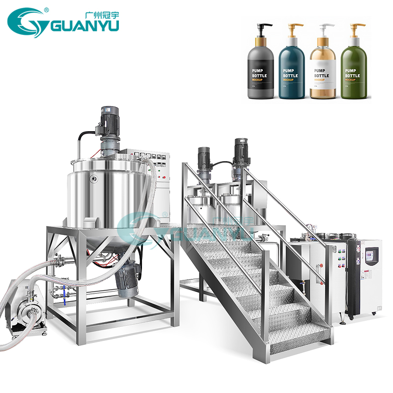 cosmetic cream paste homogenizer mixer machine shampoo mixing tank liquid detergent conditioner making machine manufacturer